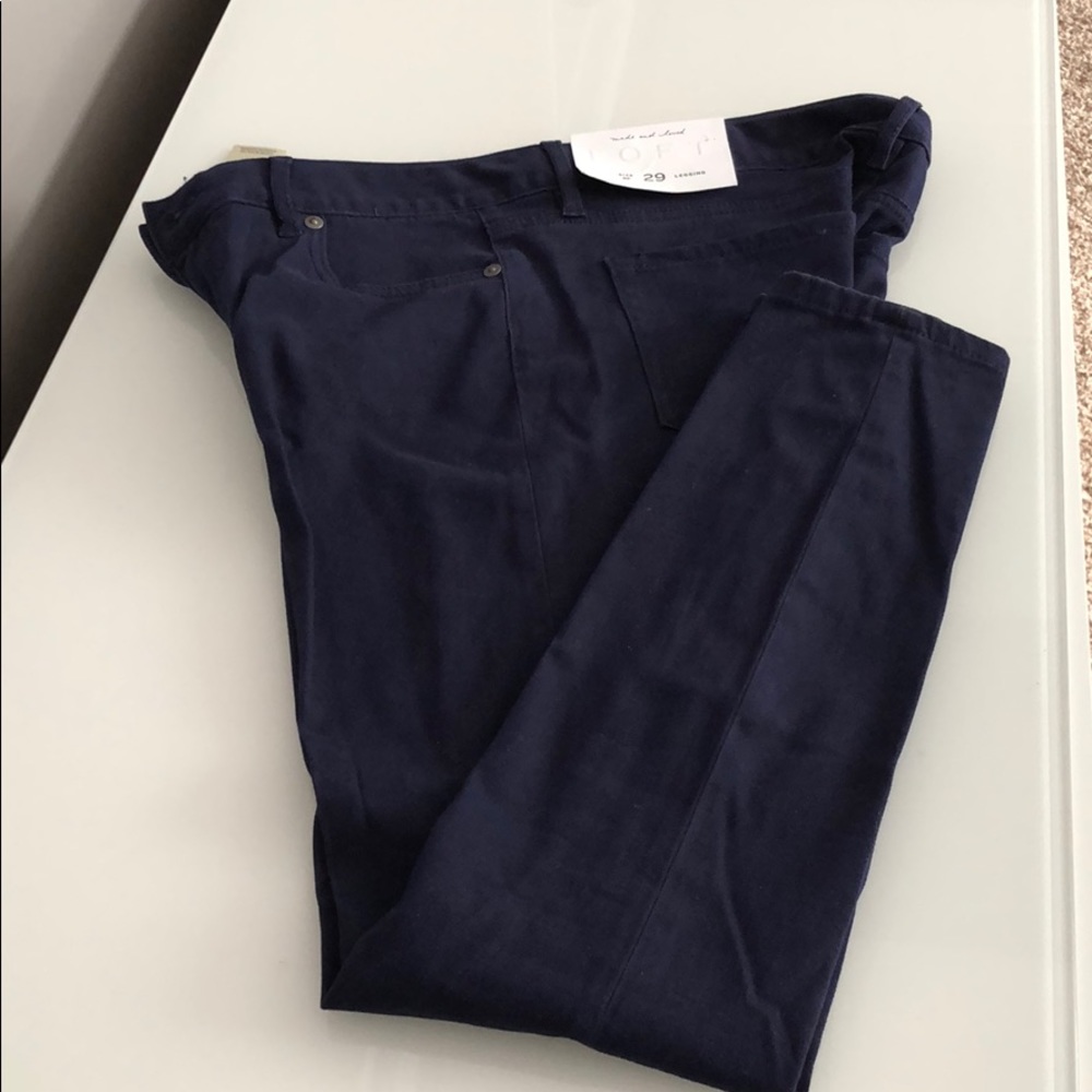 NWT Loft navy leggings